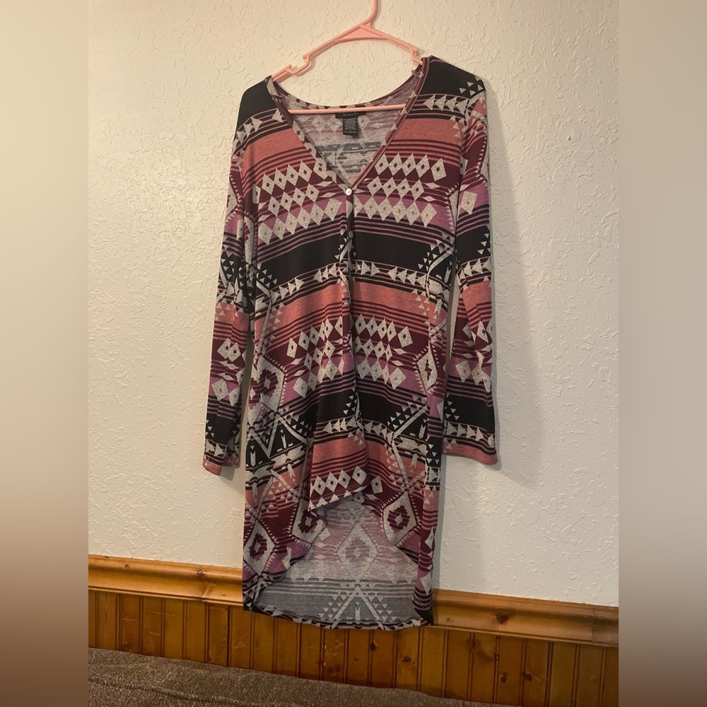 Large purple black cardigan